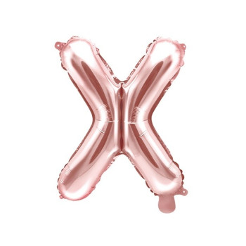 PALLONCINO CON LETTERA X IN ORO ROSA ECONOMICO 2