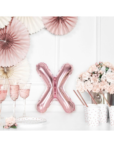 LETTERA X PALLONCINO IN ORO ROSA IN SVIZZERA