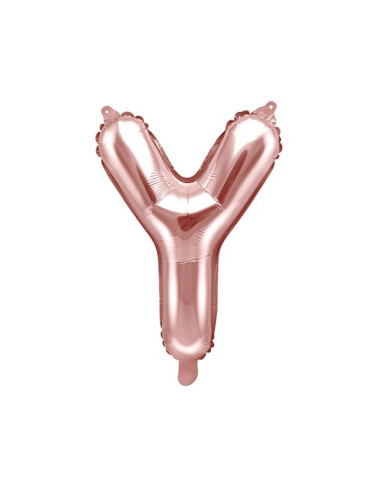 BALLON LETTRE Y ROSE GOLD PAS CHER