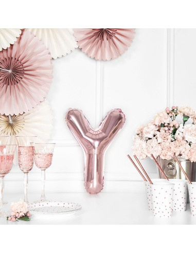 BALLON LETTRE Y ROSE GOLD EN SUISSE