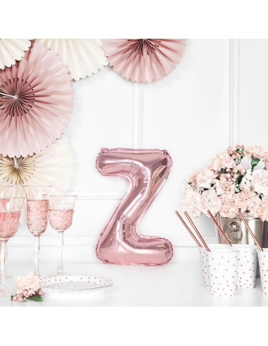 BALLON LETTRE Z ROSE GOLD PAS CHER