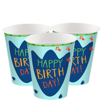Bicchieri da festa Dinosauro - Decorazione Preistorica per Compleanno - Bellefete.ch