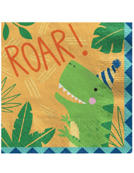 Tovaglioli da festa Dinosauro - Decorazione preistorica per Compleanno - Bellefete.ch