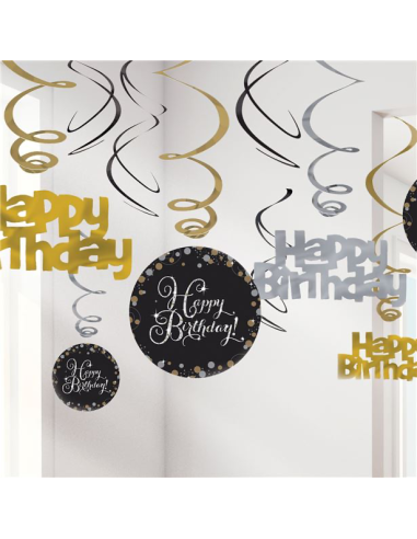 DECORAZIONI DA APPENDERE ECONOMICHE PER COMPLEANNO PER ADULTI