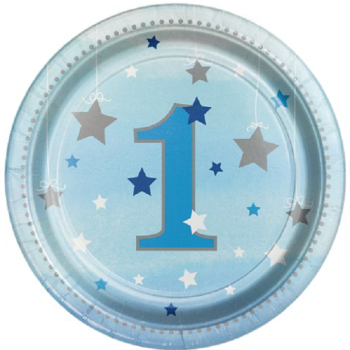 Dessertteller Petite Étoile Bleu - Geburtstagsdekoration 1 Jahr - Bellefete.ch
