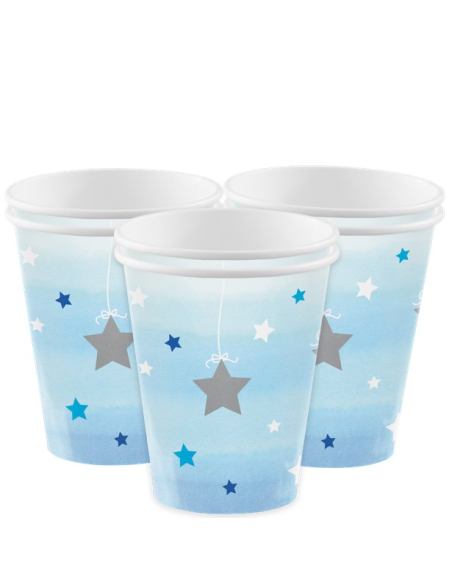 Bicchieri da festa Petite Étoile Bleu - Decorazione per Baby Shower e primo compleanno - bellefete.ch