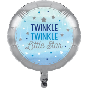 Ballon alu Petite Étoile Bleu - Déco fête bébé et anniversaire 1 an - Bellefete.ch