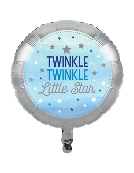 Ballon alu Petite Étoile Bleu - Déco fête bébé et anniversaire 1 an - Bellefete.ch