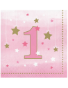 Tovaglioli rosa per il 1° compleanno della bambina in Svizzera