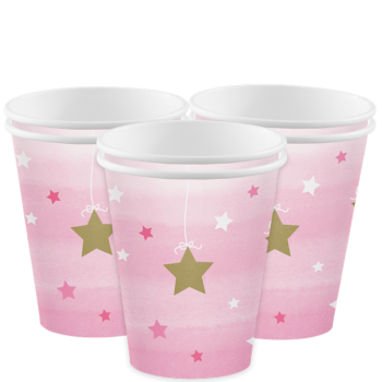 Partygläser Petite Étoile Rose - Geburtstagsdekoration 1 Jahr - Bellefete.ch