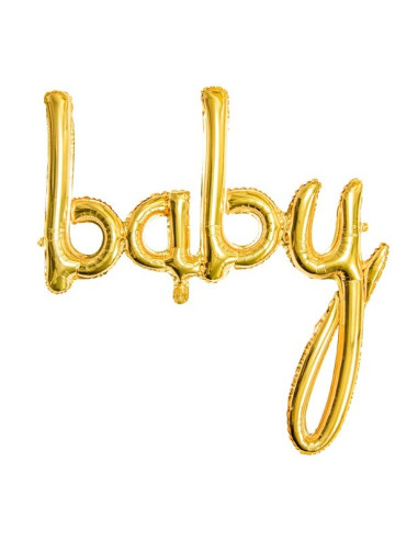 Ballon de fête en aluminium "Baby" en Or - Articles de fête - Suisse
