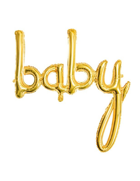 Ballon de fête en aluminium "Baby" en Or - Articles de fête - Suisse