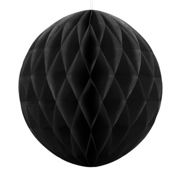 Palla di carta nera - 20 cm - Decorazione di festa - Svizzera