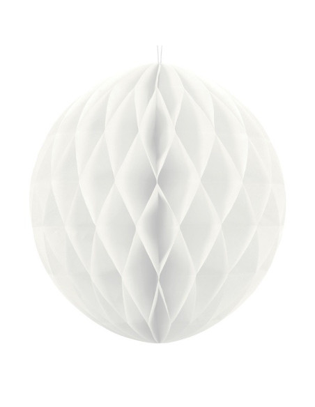 Weiße Papierkugel Dekoration - 20 cm - Party Dekoration - Bellefete.ch