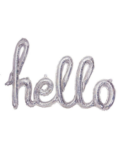 BALLON DE LETTRES HELLO EN SUISSE