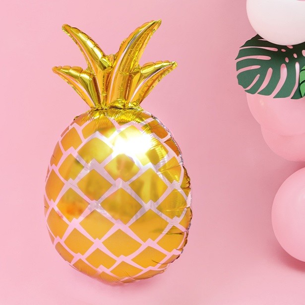 Grande palloncino dorato a forma di ananas