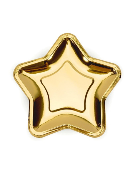 Partyteller in Sternform Gold - Tischdekoration - Bellefete.ch