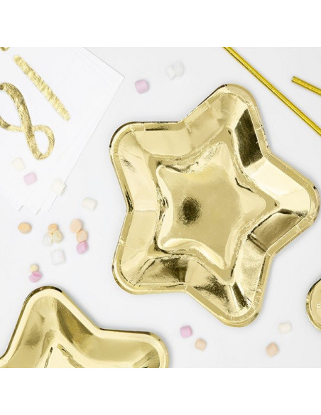 piastre stellari dorate