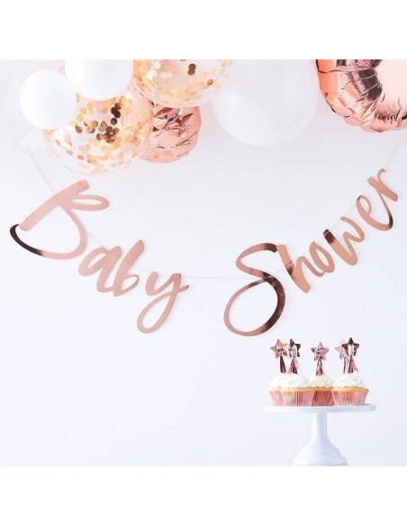Guirlande de Baby Shower Rose Gold - Articles de fête de naissance - Suisse