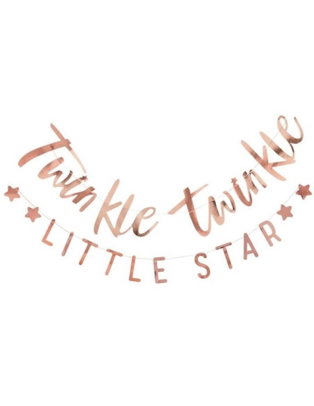 bannières baby shower rose gold pas cher