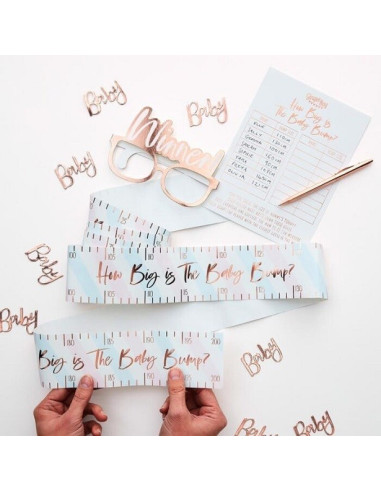 Baby Shower Spiel - Wie groß ist der Bauch? - Partyzubehör - Bellefete.ch