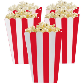 Rot gestreifte Popcorn-Boxen - Party Dekoration - Bellefete.ch