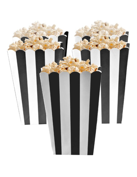 Schwarze Popcorn-Boxen - Party Dekoration - Bellefete.ch Schwarze Popcorn-Boxen - Party Dekoration - Bellefete.ch