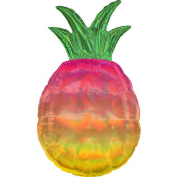 Ballon en forme d'Ananas Holographique - Fête Tropicale, Anniversaire, Summer Party - Bellefete.ch
