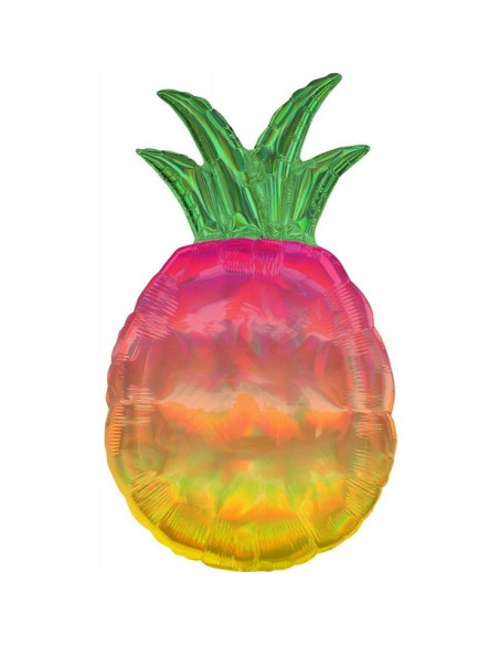 Palloncino a forma di ananas olografico - Festa tropicale, Compleanno, Summer Party - Bellefete.ch