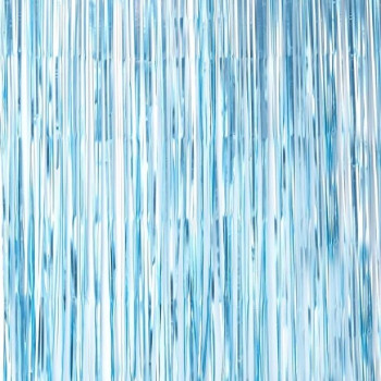 Rideau de fête à franges Bleu Clair - Articles de fête - Bellefete.ch