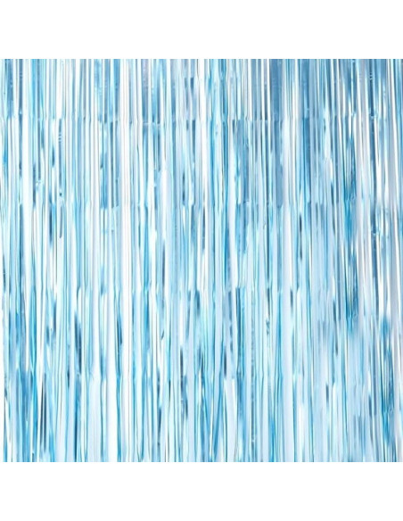 Rideau de fête à franges Bleu Clair - Articles de fête - Bellefete.ch