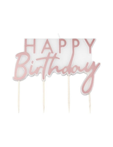 BOUGIE ANNIVERSAIRE ROSE GOLD EN SUISSE