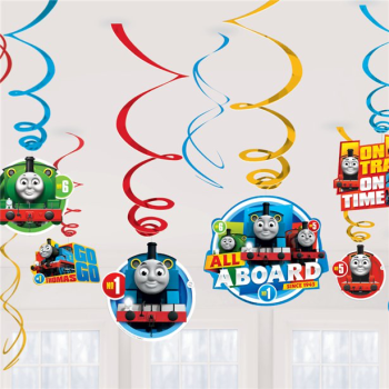 12 Decorazioni da appendere Thomas e i suoi amici - Decorazione per feste Thomas il treno - Bellefete.ch - Negozio svizzero