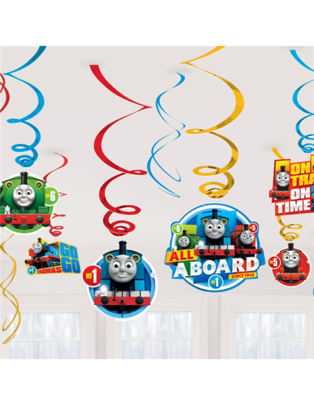 12 Decorazioni da appendere Thomas e i suoi amici - Decorazione per feste Thomas il treno - Bellefete.ch - Negozio svizzero