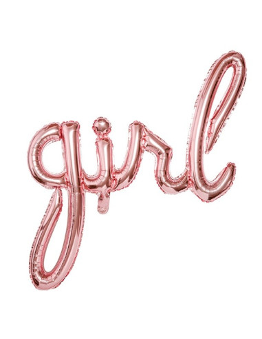 ballon baby girl rose fête naissance baby shower