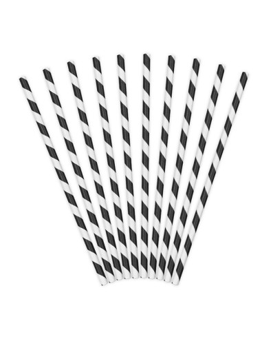 Pailles noirs et blancs