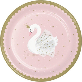 8 Teller Geburtstag Schwan - Geburtstag Dekoration Mädchen - Bellefete.ch