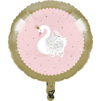 Weißer Schwan-Aluminium-Partyballon - Geburtstagsdekoration für Mädchen - Bellefete.ch