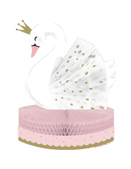 Centrotavola Cigno Bianco - Decorazione da Tavola Principessa e Fiaba - Bellefete.ch