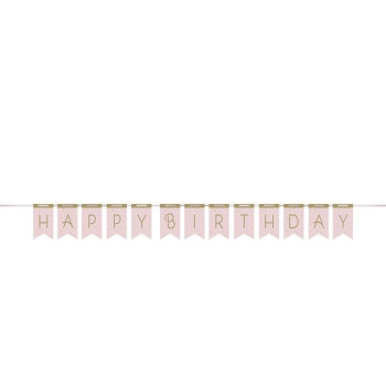 Ghirlanda festa di compleanno Rosa e Dorato - Decorazione festa per bambini - Bellefete.ch 2