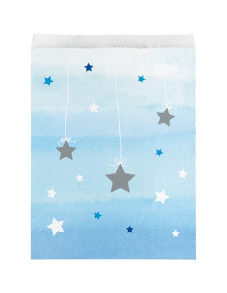 Geschenktüten "Blauer Stern" - Deko-Accessoires für Kindergeschenke - Bellefete.ch