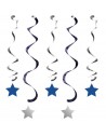 decorazioni pendenti con stella blu