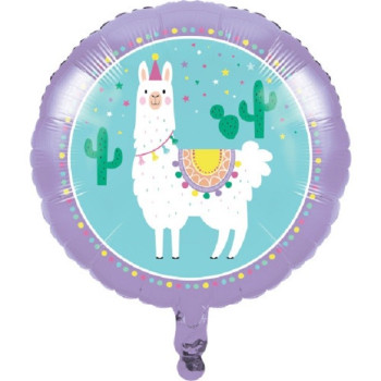 Ballon de fête en aluminium Lama - Anniversaire Thématique Animaux - Bellefete.ch