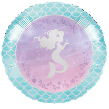 Palla da festa in alluminio Mermaid Mermaid - Compleanno per bambini - Bellefete.ch - Più di 50 temi per feste per bambini