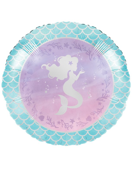 Palla da festa in alluminio Mermaid Mermaid - Compleanno per bambini - Bellefete.ch - Più di 50 temi per feste per bambini
