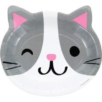 Assiettes de fête en forme de Chats - Anniversaire à thème