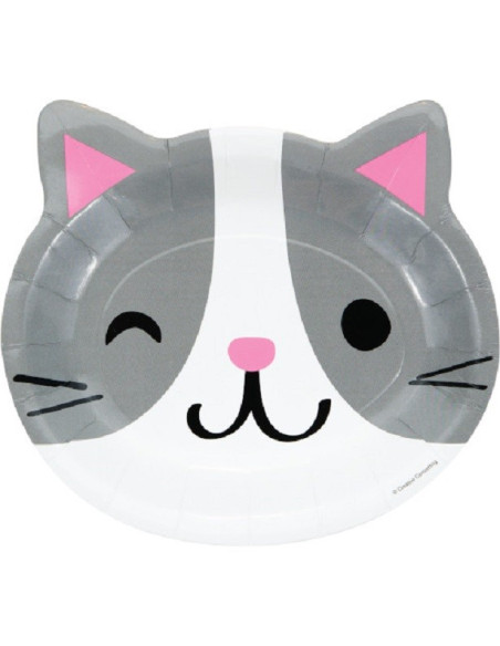 8 Partyteller in Katzenform - Geburtstagsdekoration zum Thema Katzen - Bellefete.ch - Shop Schweiz 8 Partyteller in Katzenform - Geburtstagsdekoration zum Thema Katzen - Bellefete.ch - Shop Schweiz