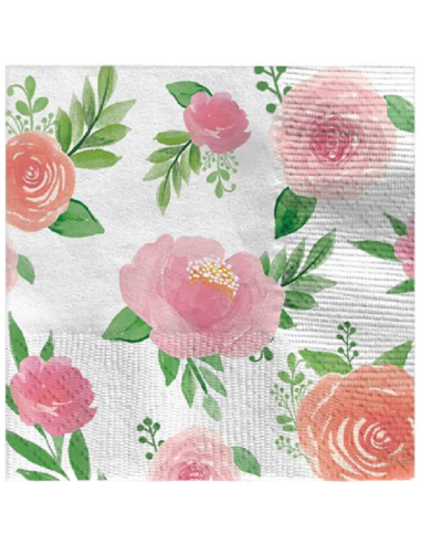 Serviettes à boisson Florales - Décoration de table - Bellefete.ch