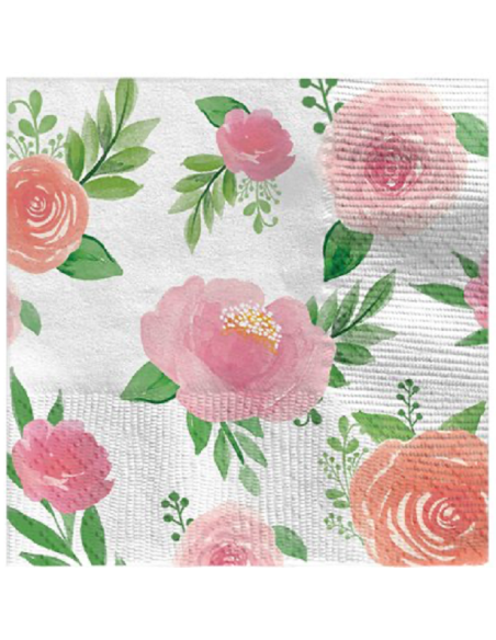 Serviettes à boisson Florales - Décoration de table - Bellefete.ch