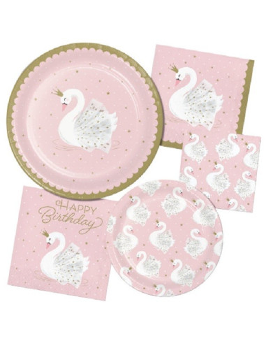 DECORATIONS DE FETE CYGNE ROSE EN SUISSE